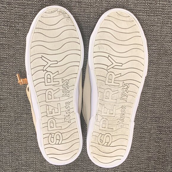 Sperry Pier View Sand Sneaker - Women's Size 8 - shoes canvas tan beige STS81816 - Picture 7 of 13